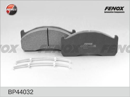 Fenox BP44032 - Тормозные колодки, дисковые, комплект avtokuzovplus.com.ua