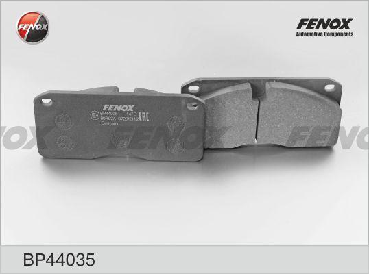 Fenox BP44035 - Тормозные колодки, дисковые, комплект avtokuzovplus.com.ua