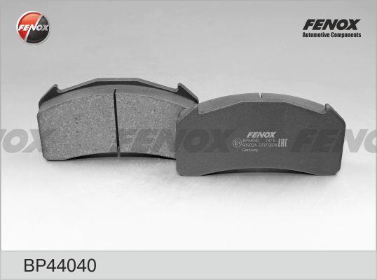 Fenox BP44040 - Тормозные колодки, дисковые, комплект avtokuzovplus.com.ua