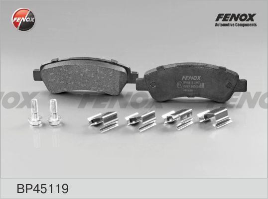 Fenox BP45119 - Тормозные колодки, дисковые, комплект avtokuzovplus.com.ua