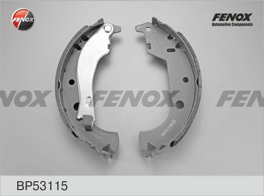 Fenox BP53115 - Комплект тормозных колодок, барабанные autodnr.net