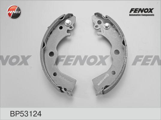 Fenox BP53124 - Комплект гальм, барабанний механізм autocars.com.ua