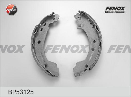 Fenox BP53125 - Комплект гальм, барабанний механізм autocars.com.ua