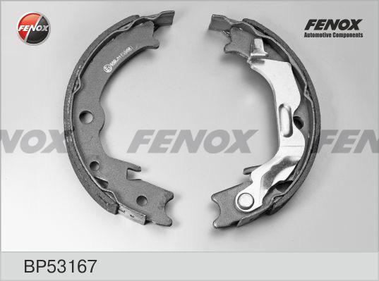 Fenox BP53167 - Комплект гальм, барабанний механізм autocars.com.ua