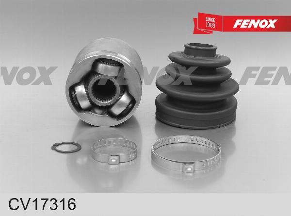 Fenox CV17316 - Шарнірний комплект, ШРУС, приводний вал autocars.com.ua