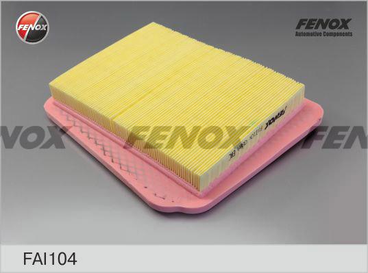 Fenox FAI104 - Повітряний фільтр autocars.com.ua