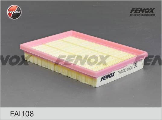 Fenox FAI108 - Повітряний фільтр autocars.com.ua