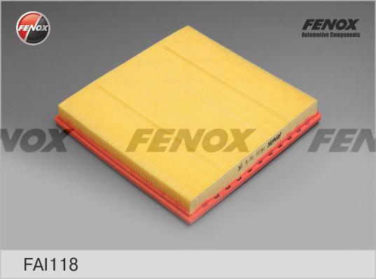 Fenox FAI118 - Повітряний фільтр autocars.com.ua
