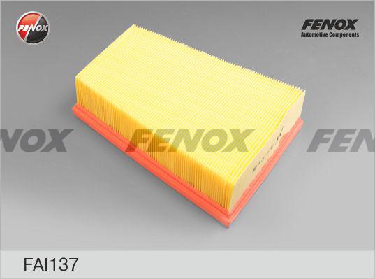 Fenox FAI137 - Повітряний фільтр autocars.com.ua