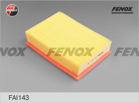 Fenox FAI143 - Повітряний фільтр autocars.com.ua