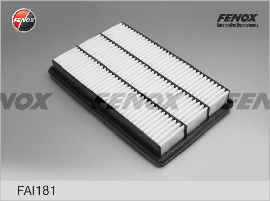 Fenox FAI181 - Повітряний фільтр autocars.com.ua
