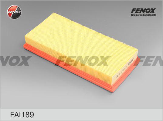 Fenox FAI189 - Повітряний фільтр autocars.com.ua