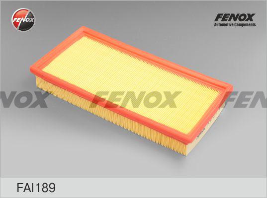 Fenox FAI189 - Повітряний фільтр autocars.com.ua