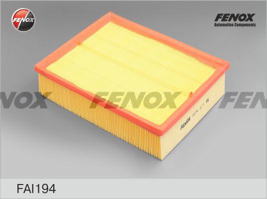 Fenox FAI194 - Повітряний фільтр autocars.com.ua