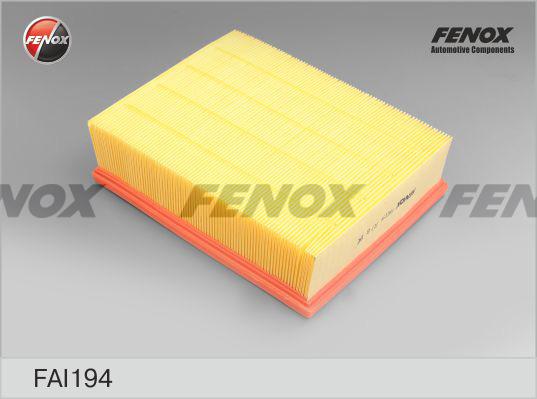 Fenox FAI194 - Повітряний фільтр autocars.com.ua