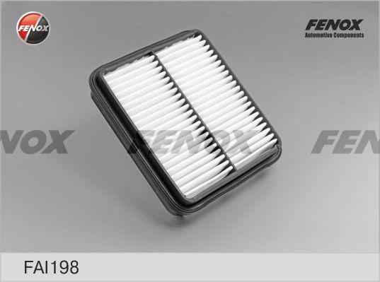 Fenox FAI198 - Повітряний фільтр autocars.com.ua