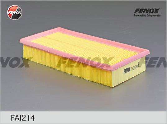 Fenox FAI214 - Повітряний фільтр autocars.com.ua
