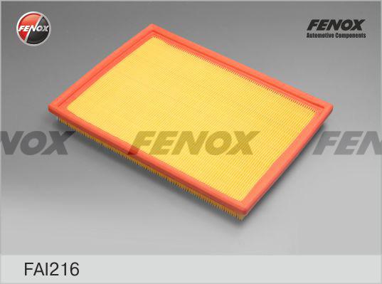 Fenox FAI216 - Повітряний фільтр autocars.com.ua