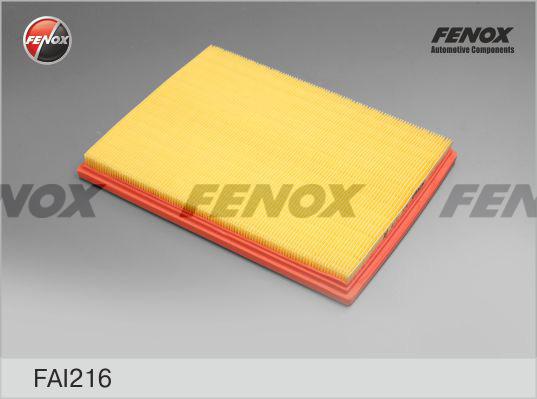 Fenox FAI216 - Повітряний фільтр autocars.com.ua