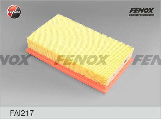 Fenox FAI217 - Повітряний фільтр autocars.com.ua