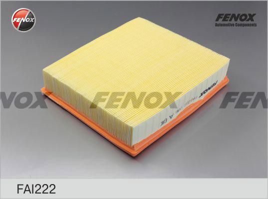 Fenox FAI222 - Повітряний фільтр autocars.com.ua