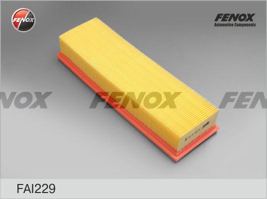 Fenox FAI229 - Повітряний фільтр autocars.com.ua