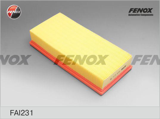 Fenox FAI231 - Повітряний фільтр autocars.com.ua