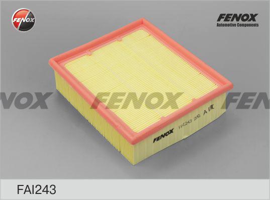 Fenox FAI243 - Повітряний фільтр autocars.com.ua
