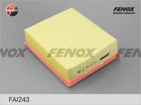 Fenox FAI243 - Повітряний фільтр autocars.com.ua