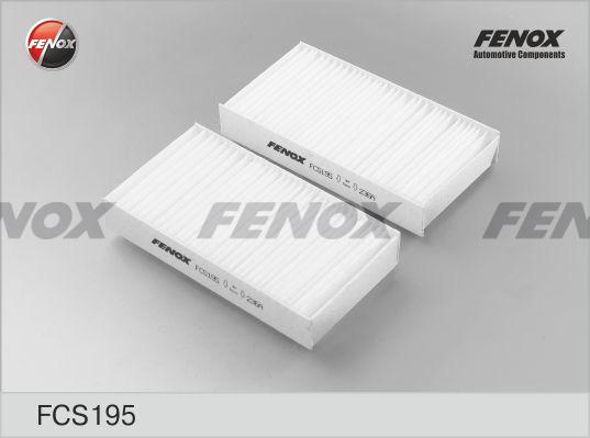 Fenox FCS195 - Фільтр, повітря у внутрішній простір autocars.com.ua