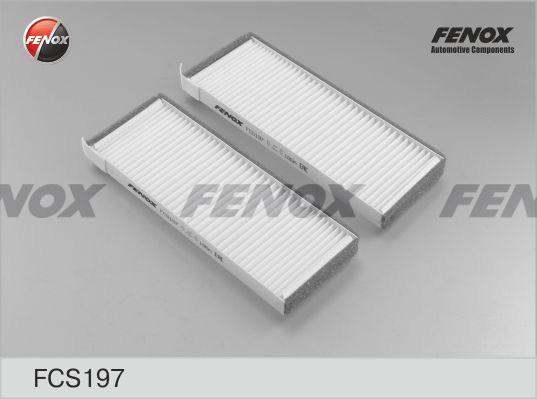 Fenox FCS197 - Фільтр, повітря у внутрішній простір autocars.com.ua