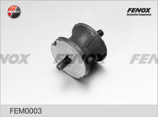 Fenox FEM0003 - Подушка, підвіска двигуна autocars.com.ua