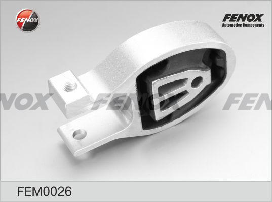 Fenox FEM0026 - Подушка, підвіска двигуна autocars.com.ua