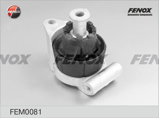 Fenox FEM0081 - Подушка, підвіска двигуна autocars.com.ua