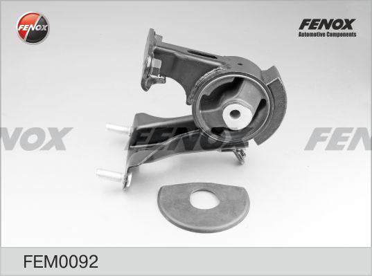 Fenox FEM0092 - Подушка, підвіска двигуна autocars.com.ua