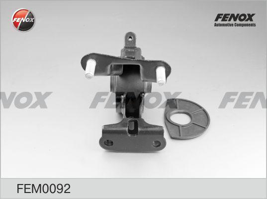 Fenox FEM0092 - Подушка, підвіска двигуна autocars.com.ua