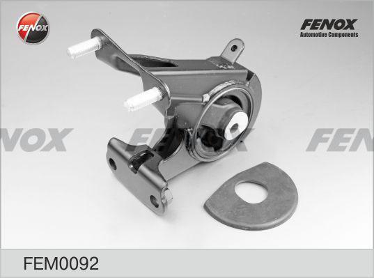 Fenox FEM0092 - Подушка, підвіска двигуна autocars.com.ua