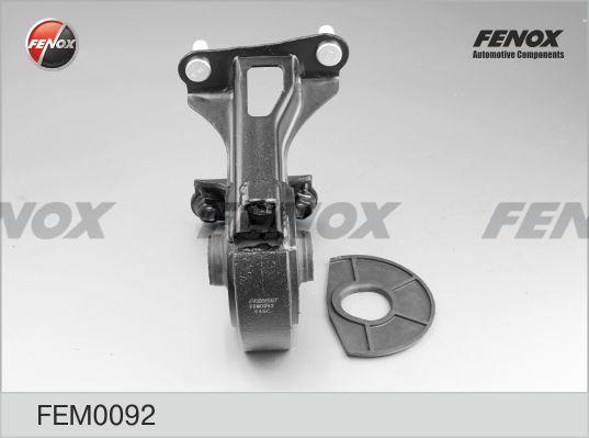 Fenox FEM0092 - Подушка, підвіска двигуна autocars.com.ua