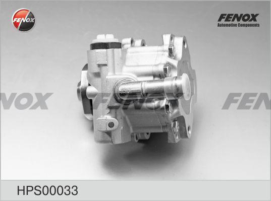 Fenox HPS00033 - Гідравлічний насос, рульове управління, ГУР autocars.com.ua