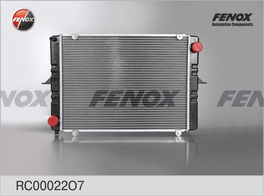 Fenox RC00022O7 - Радіатор, охолодження двигуна autocars.com.ua