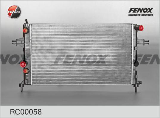 Fenox RC00058 - Радіатор, охолодження двигуна autocars.com.ua
