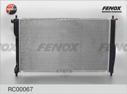 Fenox RC00067 - Радіатор, охолодження двигуна autocars.com.ua