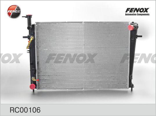 Fenox RC00106 - Радіатор, охолодження двигуна autocars.com.ua