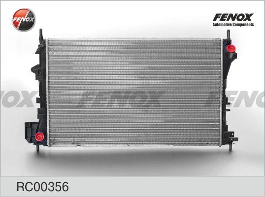 Fenox RC00356 - Радіатор, охолодження двигуна autocars.com.ua