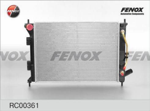 Fenox RC00361 - Радіатор, охолодження двигуна autocars.com.ua