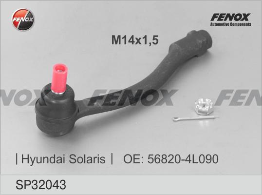 Fenox SP32043 - Наконечник рулевой тяги, шарнир avtokuzovplus.com.ua