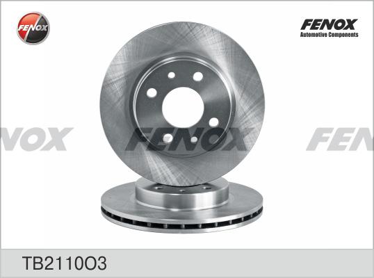 Fenox TB2110O3 - Тормозной диск avtokuzovplus.com.ua