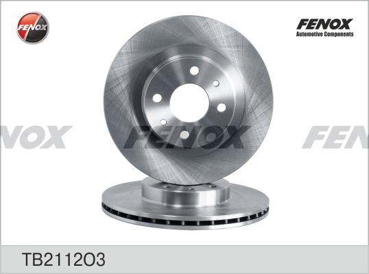 Fenox TB2112O3 - Тормозной диск avtokuzovplus.com.ua