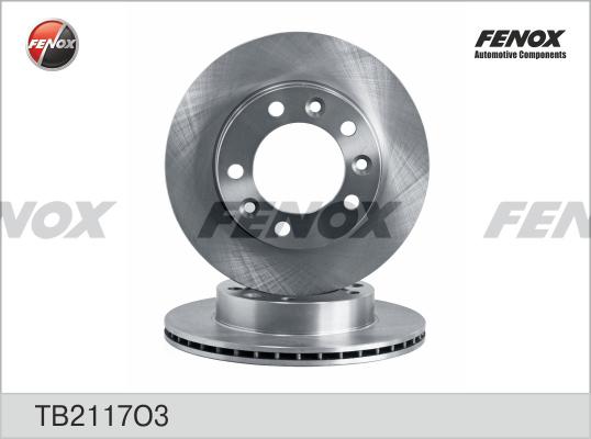 Fenox TB2117O3 - Гальмівний диск autocars.com.ua