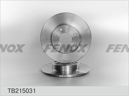 Fenox TB215031 - Гальмівний диск autocars.com.ua
